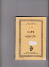 Bach matthäuspassion partitur gebraucht kaufen  Neuffen