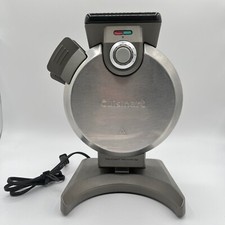 Gofrera belga vertical Cuisinart acero inoxidable ahorro de espacio probado funciona segunda mano  Embacar hacia Mexico