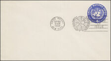 UNO New York Umschlag U 2B UNO-Emblem 4 Cent 1958, 165x92, FDC 2.9.1958 comprar usado  Enviando para Brazil