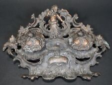 Usado, Conjunto De Escritorio Antiguo Con Tintero Con Ángel Putto De Metal Y Porcelana comprar usado  Enviando para Brazil