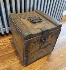 Antique wood strongbox for sale  Keyport