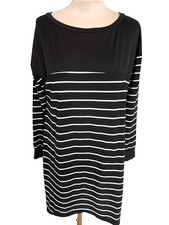 Robe noire rayures d'occasion  Flers
