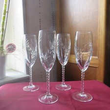 Champagne flutes crystal d'occasion  Expédié en Belgium