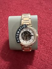 RELÓGIO FEMININO FÓSSIL EEVIE OURO ROSA ESQUELETO AUTOMÁTICO BQ3781, usado comprar usado  Enviando para Brazil