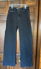 Jeans PILCRO ANTHROPOLOGIE The Sport Cuff preto acinzentado lavagem perna larga tamanho 31 comprar usado  Enviando para Brazil