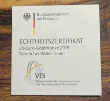 Zertifikat goldmünze euro gebraucht kaufen  Karlsruhe