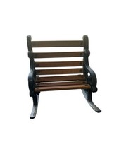 Banco antigo antigo repro madeira ferro fundido parque jardim pátio quintal para bonecas comprar usado  Enviando para Brazil