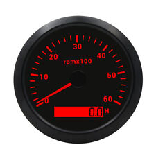 Usado, 85mm Digital Drehzahlmesser Tachometer Tacho Gauge 0-6000RPM mit Hourmeter comprar usado  Enviando para Brazil