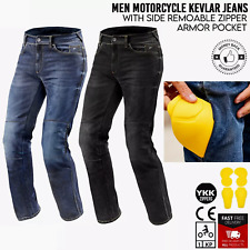 Calça jeans masculina de motocicleta feita com armaduras Kevlar e CE comprar usado  Enviando para Brazil