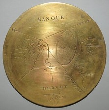 Disque bronze signé d'occasion  Pacy-sur-Eure