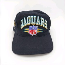 Boné Jacksonville Jaguars Vintage Anos 90 Logotipo Atlético NFL Linha Pro Lã Preto, usado comprar usado  Enviando para Brazil