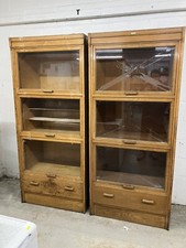 Antique oak showcase for sale  NUNEATON