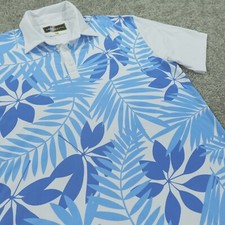 Camisa polo masculina boca alta desempenho médio manga curta floral. comprar usado  Enviando para Brazil