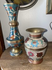 Enamel vases set for sale  Milwaukee