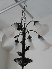 Lampadario liberty ottone usato  Guardiagrele