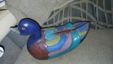 Canard sculpté bois d'occasion  Bardos