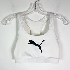 Sutiã esportivo Puma novo sem etiquetas branco Powershape Forever logotipo tamanho M comprar usado  Enviando para Brazil