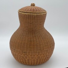 Vintage handwoven wicker for sale  Dublin