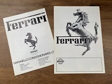 Ferrari sales brochures for sale  LITTLEHAMPTON