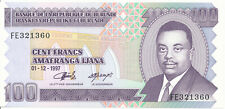 Burundi 100 francs gebraucht kaufen  Nürnberg
