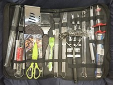 "BOM" 31 peças conjunto de ferramentas de churrasqueira de aço inoxidável, kit de grelha externa caixa aberta comprar usado  Enviando para Brazil