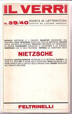 Verri nietzsche feltrinelli usato  Valgioie