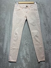 Usado, Jeans skinny American Eagle Outfitters feminino tamanho 0 rosa 5 bolsos slim fit comprar usado  Enviando para Brazil
