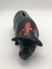 Black porcelain piggy for sale  KETTERING