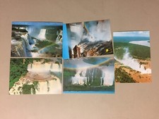 Cinco cartões postais em cachoeira do Brasil FOZ DO IGUACU em perfeito estado, usado comprar usado  Enviando para Brazil