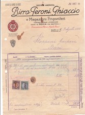 Fattura 1934 birra usato  Piasco