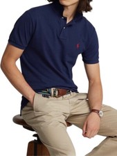 Usado, Camisa polo masculina slim fit personalizada azul marinho Ralph Lauren comprar usado  Enviando para Brazil