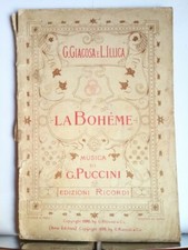 Puccini bohème libretto usato  Mira