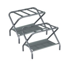Paquete de 2 portaequipajes de cobre Smuxee, soporte plegable para maleta con almacenamiento de tela... segunda mano  Embacar hacia Mexico