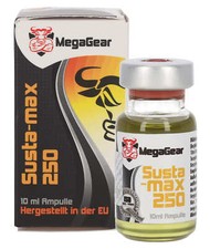 (3990 EUR/l) Mega Gear Susta-max 250 (10ml), używany na sprzedaż  Wysyłka do Poland