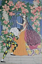 Art nouveau pierrot d'occasion  Pluvigner