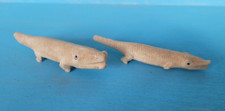 Vintage african carvedcrocodil for sale  GLASGOW