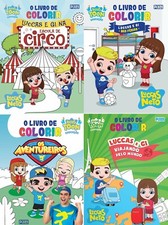 04 Livros de Colorir Luccas e Gi Neto - 04 Official Colouring Books comprar usado  Brasil 