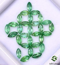 3.84 Cts Esmeralda Natural Corte Marquesa 5x2.50 MM 29 Piezas Brillante Suelto comprar usado  Enviando para Brazil