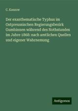 Kanzow exanthematische typhus gebraucht kaufen  Dissen am Teutoburger Wald