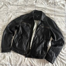 Usado, Jaqueta de couro Archive Armani Jeans | Feita na Itália | EUA 38 L comprar usado  Enviando para Brazil