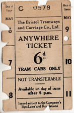 Tram ticket bristol for sale  UK
