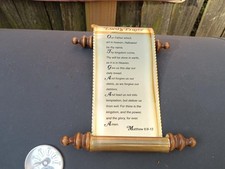 Vintage lord prayer for sale  Wheeling