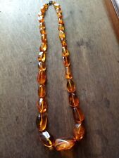 Vintage amber necklace for sale  STOKE-ON-TRENT