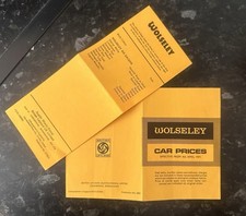 Wolseley cars price for sale  OKEHAMPTON