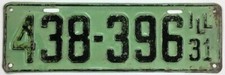 Illinois 1931 license for sale  Bloomsburg