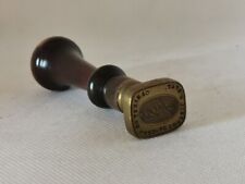Selo de selo antigo com monograma escrita e assinatura - Bronze - XIX ° comprar usado  Enviando para Brazil