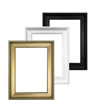 Moldura larga ornamentada chique gasto moldura para foto molduras ornamentadas ouro preto branco, usado comprar usado  Enviando para Brazil