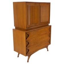 Sculptural walnut drawers for sale  USA