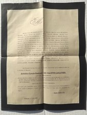 Faire part deces d'occasion  Plombières-lès-Dijon