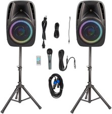 Usado, PAR DE ALTO-FALANTES AMPLIFICADOS ALPHASONIK ALL-IN-ONE 12" POWERED 1700W PRO DJ comprar usado  Enviando para Brazil